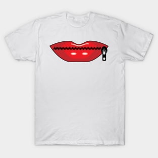 Mouth zipper T-Shirt